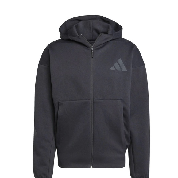Adidas Men's Deep Blue Performance Jacket - Picture 3 of 4